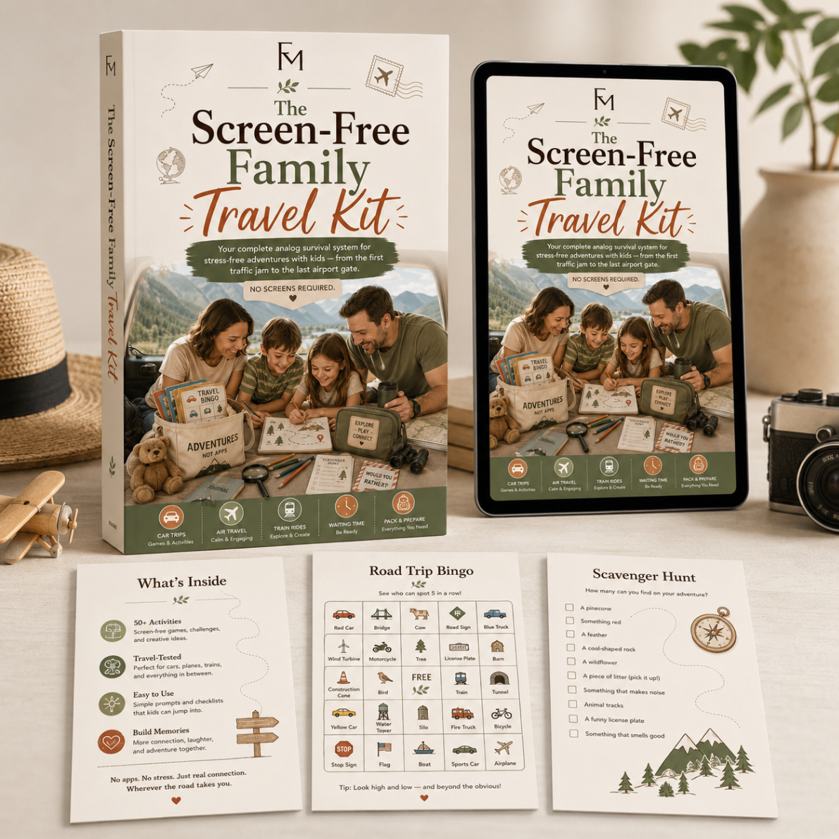 The Screen-Free Family Travel Kit